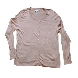 NEW Old Navy Cardigan Sweater Womens XL Beige Fall 2025